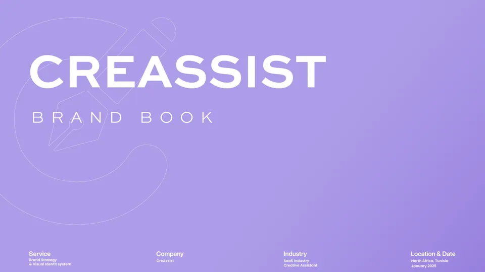 CreAssist Brand Book, page 1