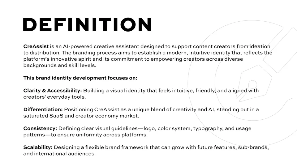 CreAssist Brand Book, page 3